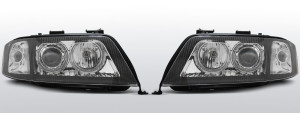 Koplampen Angel Eyes | Audi A6 C5 1999-2001 | zwart