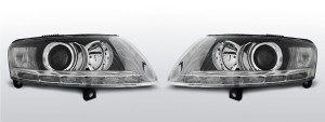 Koplampen Devil Eyes Real DRL| Xenon | geschikt voor Audi A6 C6 2004-2008 | zwart