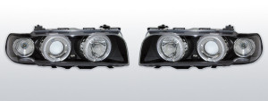 Koplampen Angel Eyes |geschikt voor BMW 7 Series E38 1994-1998 |zwart