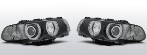 Koplampen Angel Eyes | geschikt voor BMW 7 Series E38 1998-2001 |zwart