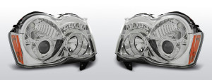 Koplampen Angel Eyes | Chrysler Cherokee WK 2008-2010 | chroom
