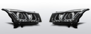 Koplampen Tube Light | geschikt voor Chevrolet Cruze 2009-2012 |zwart
