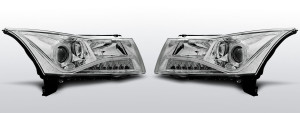 Koplampen Devil Eyes | geschikt voor Chevrolet Cruze 2009-2012 |chroom