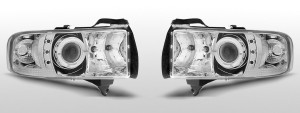 Koplampen Angel Eyes | geschikt voor Dodge Ram 1994-2001| chroom