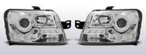 Koplampen Devil Eyes | Fiat Panda 2003-2009 | chroom
