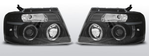 Koplampen Angel Eyes | Ford F150 MK11 2004-2008 | zwart