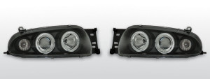 Koplampen Angel Eyes | Ford Fiesta MK4 1995-1999 | zwart