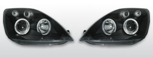 Koplampen Angel Eyes | Ford Fiesta MK6 2002-2005 | zwart