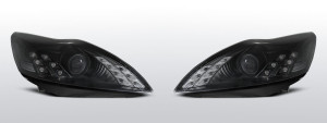 Koplampen Devil Eyes | geschikt voor Ford Focus MK2 2008-2010 | zwart