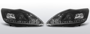 Koplampen Devil Eyes | geschikt voor Ford Focus MK2 2008-2010 | zwart