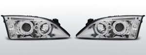 Koplampen Angel Eyes | geschikt voor Ford Mondeo MK3 2000-2007 | chroom