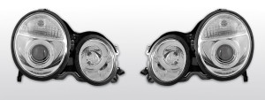 Koplampen Angel Eyes | Mercedes W210 E-Klasse 1999-2002 | chroom