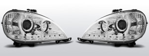 Koplampen Devil Eyes | Mercedes M-Klasse W163 1998-2001 | chroom
