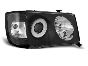 Koplampen | geschikt voor Mercedes-Benz | 200-serie 85-89 4d sed. / 200-serie 89-93 4d sed. / 200-serie Combi 86-89 5d sta. / 200-serie Combi 89-93 5d sta. | W124 | zwart