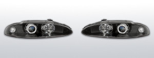koplampen Angel Eyes | geschikt voor Mitsubishi Eclipse D30 1995-1996 | zwart