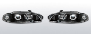 koplampen Angel Eyes | geschikt voor Mitsubishi Eclipse D30 1997-1998 | zwart