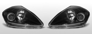 koplampen Angel Eyes | geschikt voor Mitsubishi Eclipse D50 2000-2005 | zwart
