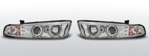 koplampen Angel Eyes | geschikt voor Mitsubishi Gallant 8 EA0 1996-2006 | chroom