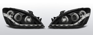 koplampen Devil Eyes | geschikt voor Mitsubishi Lancer 7 2004-2007 | zwart