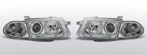 Koplampen Angel Eyes | geschikt voor Opel Astra F 1994-1997 | chroom