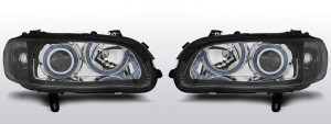 Koplampen Angel Eyes | Opel Omega B 1994-1999 | zwart