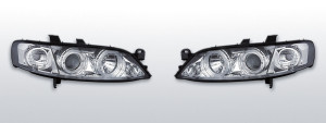 Koplampen Angel Eyes | geschikt voor Opel Vectra B 1995-1998 | chroom