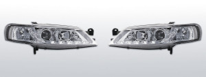 Koplampen Devil Eyes | geschikt voor Opel Vectra B 1995-1998 | chroom