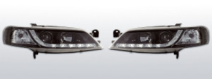 Koplampen Devil Eyes | geschikt voor Opel Vectra B 1995-1998 | zwart