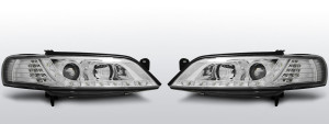 Koplampen Devil Eyes | geschikt voor Opel Vectra B 1995-1998 | chroom