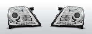 Koplampen Devil Eyes Real DRL | geschikt voor Opel Vectra C 2002-2005 | chroom