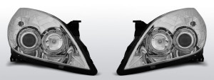 Koplampen Angel Eyes | geschikt voor Opel Vectra C 2005-2008 | chroom