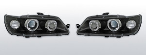 Koplampen Angel Eyes | Peugot 306 1993-1997 | zwart