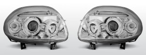 Koplampen Angel Eyes | Renault Clio 2 1998-2001 | chroom