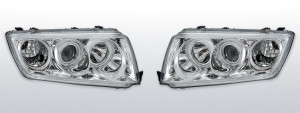 Koplampen Angel Eyes | geschikt voor Skoda Fabia I 1999-2008 | chroom