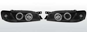 Koplampen Angel Eyes | geschikt voor Subaru Impreza 1993-2000 | zwart
