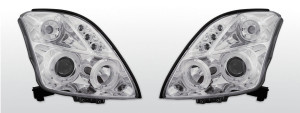 Koplampen Angel Eyes | Suzuki Swift 2005-2010 | chroom