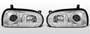 Koplampen Devil Eyes | geschikt voor Volkswagen Golf 3 1991-1997 | chroom