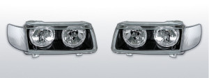 Koplampen Angel Eyes | geschikt voor Volkswagen Passat B4 1993-1997 | zwart