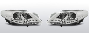 Koplampen Devil Eyes | geschikt voor Volkswagen Passat CC 2008-2012 | chroom