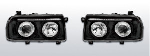 koplampen Angel Eyes | geschikt voor Volkswagen Vento 1992-1998 | zwart