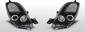 Head light units geschikt voor Toyota Yaris 06- black