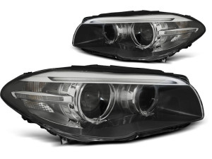 Koplampen Xenon D1S LCI-Look | geschikt voor BMW 5-serie F10 / F11 2010-2013 | zwart