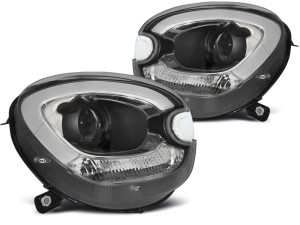 Koplampen set | geschikt voor Mini Countryman 2010-2014 R60 | Tube light devil eyes -d1s-zwart