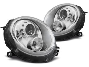 Koplampen xenon look | Mini 2006-2014 R55 R56 R57 | chroom | Depo