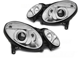 Koplampen | geschikt voor Mercedes-Benz E-klasse W211 2006-2009 | Projector-chroom