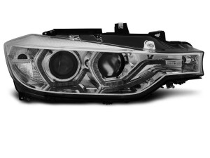 Koplampen | geschikt voor BMW 3-serie F30 / F31 2011-2015 | 3D LED Angel Eyes | REAL DRL | chroom