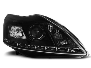 Koplampen | geschikt voor Ford | Focus 08-10 3d hat. / Focus 08-10 4d sed. / Focus 08-11 5d hat. / Focus Wagon 08-11 5d sta. | elektr. hoogteregeling | Devil Eyes zwart