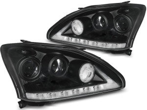 Koplampen | Lexus | RX 03-09 5d suv. | RX 330 / 350 | LED | zwart