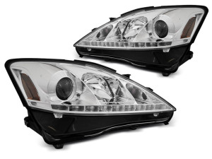 Koplampen | Lexus | IS 05-09 4d sed. / IS 09-13 4d sed. / IS C 09-13 2d cab. | LED | REAL DRL | chroom
