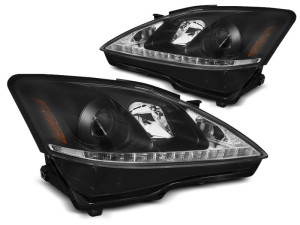 Koplampen | Lexus | IS 05-09 4d sed. / IS 09-13 4d sed. / IS C 09-13 2d cab. | LED | REAL DRL | zwart